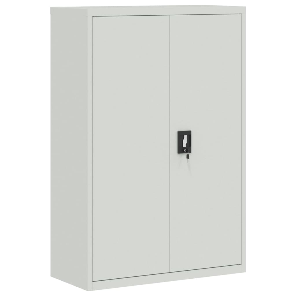 vidaXL Office Cabinet 35.4''x15.7''x55.1'' Steel Gray
