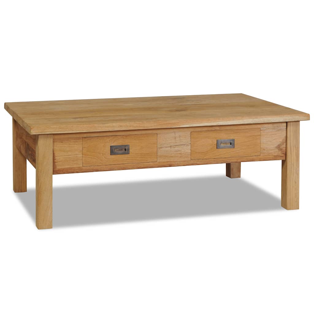 vidaXL Coffee Table Solid Teak 39.4x23.6x13.8