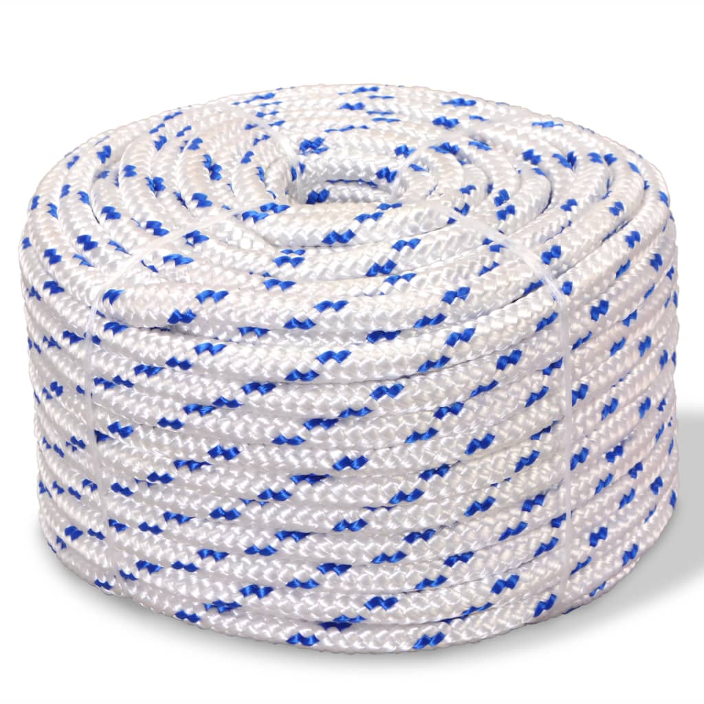 vidaXL Marine Rope Polypropylene 0.24 3937 White