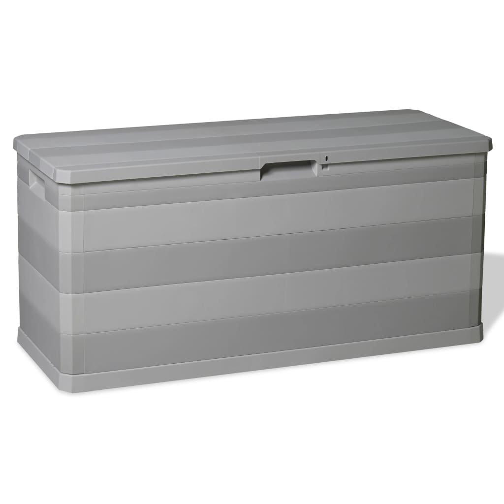 vidaXL Patio Storage Box Gray 46.1x17.7x22