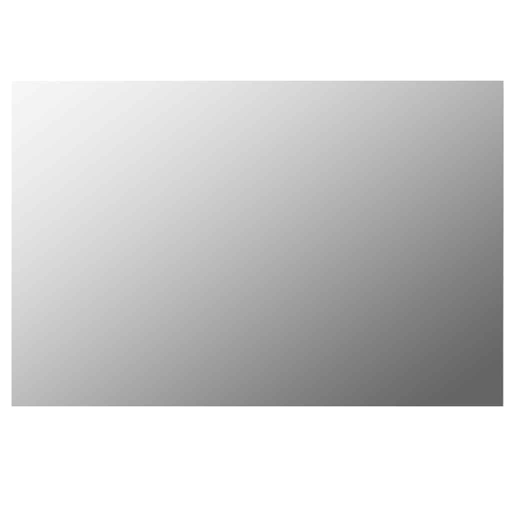 Vidaxl Modern Rectangular Glass Wall-Mounted Dresser, Easy To Install Wall Mirror, Suitable For Bedroom, Living Room, Dressing Room Decor, 23.6&quot; X 15.7&quot;