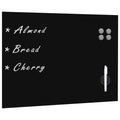 vidaXL Wall Mounted Magnetic Blackboard Glass 31.5x23.6