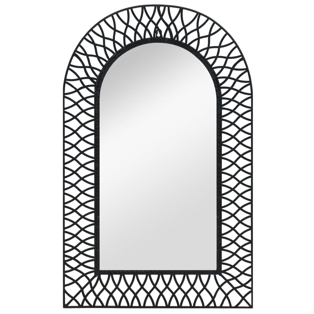 Vidaxl Wall Mirror Arched 19.6&quot;X31.4&quot; Black