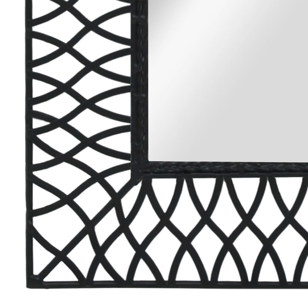 Vidaxl Wall Mirror Arched 19.6&quot;X31.4&quot; Black