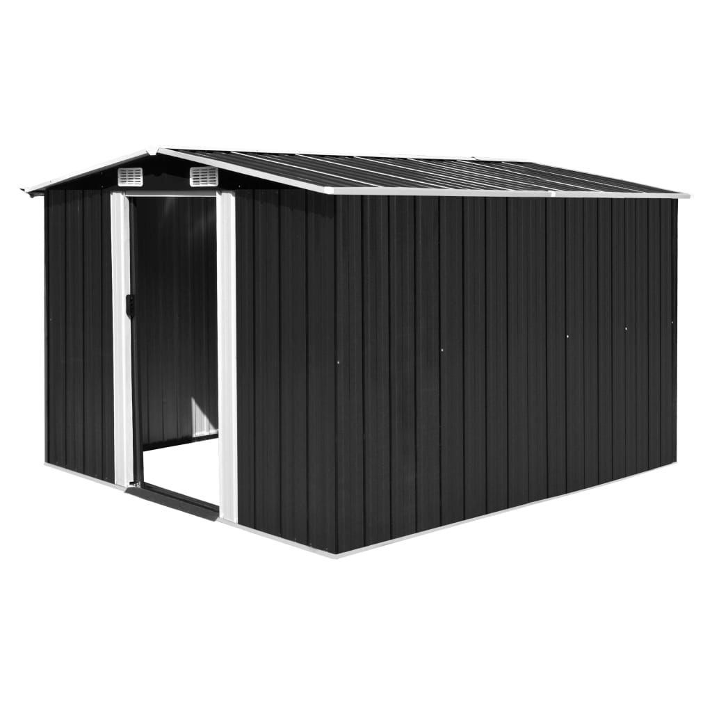 vidaXL Garden Shed 101.2x117.3x70.1 Metal Anthracite