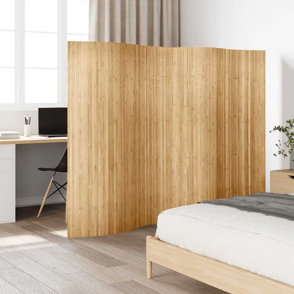 vidaXL Room Divider Bamboo 98.4x65 Natural