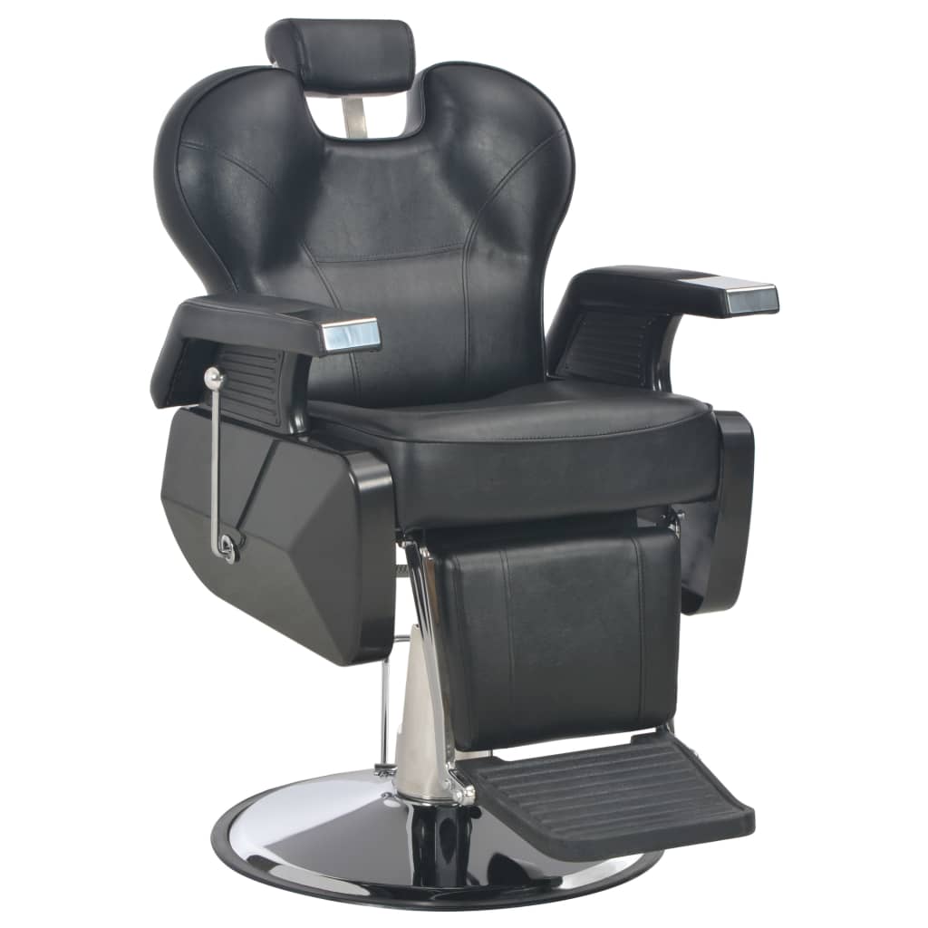 vidaXL Friseurstuhl Schwarz 726898 cm Kunstleder