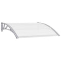 vidaXL Door Canopy Gray 47.2x39.4 PC
