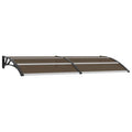 vidaXL Door Canopy Black 94.5x39.4 PC