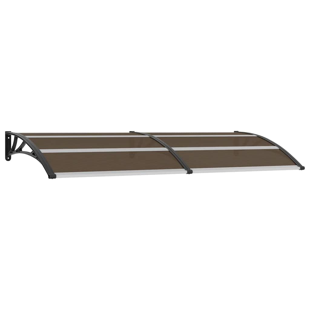 vidaXL Door Canopy Black 94.5x39.4 PC