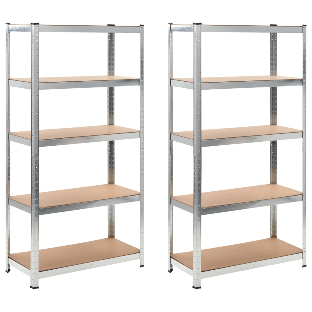 vidaXL Storage Shelves 2 pcs 35.4''x15.7''x70.9'' MDF