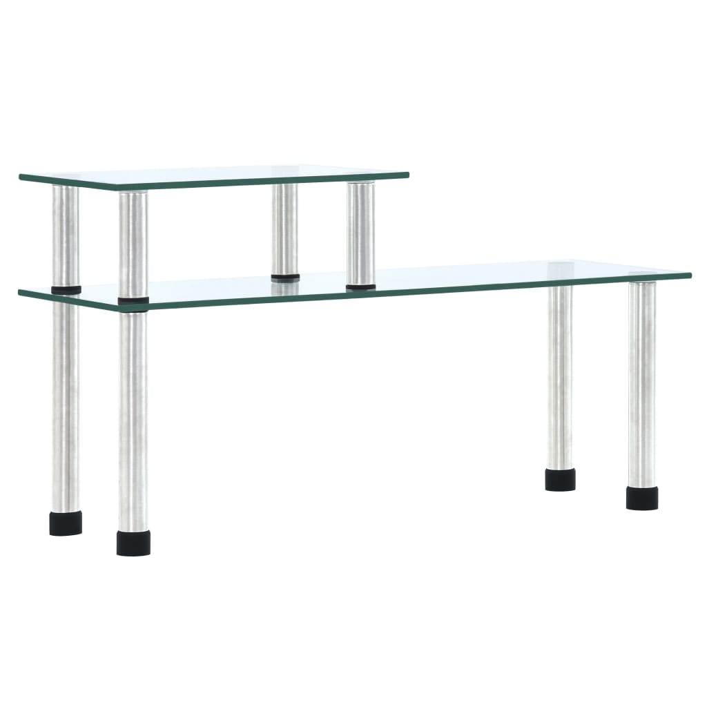 vidaXL Kitchen Shelf Transparent 17.7x6.3x10.2 Tempered Glass