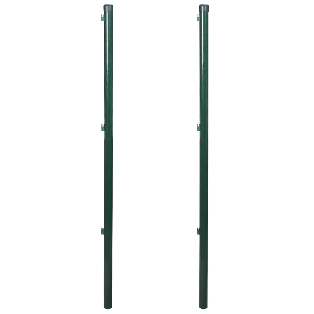 vidaXL Fence Posts 2 pcs 66.9''