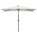 vidaXL Parasol 78.7x118.1 Sand White Rectangular
