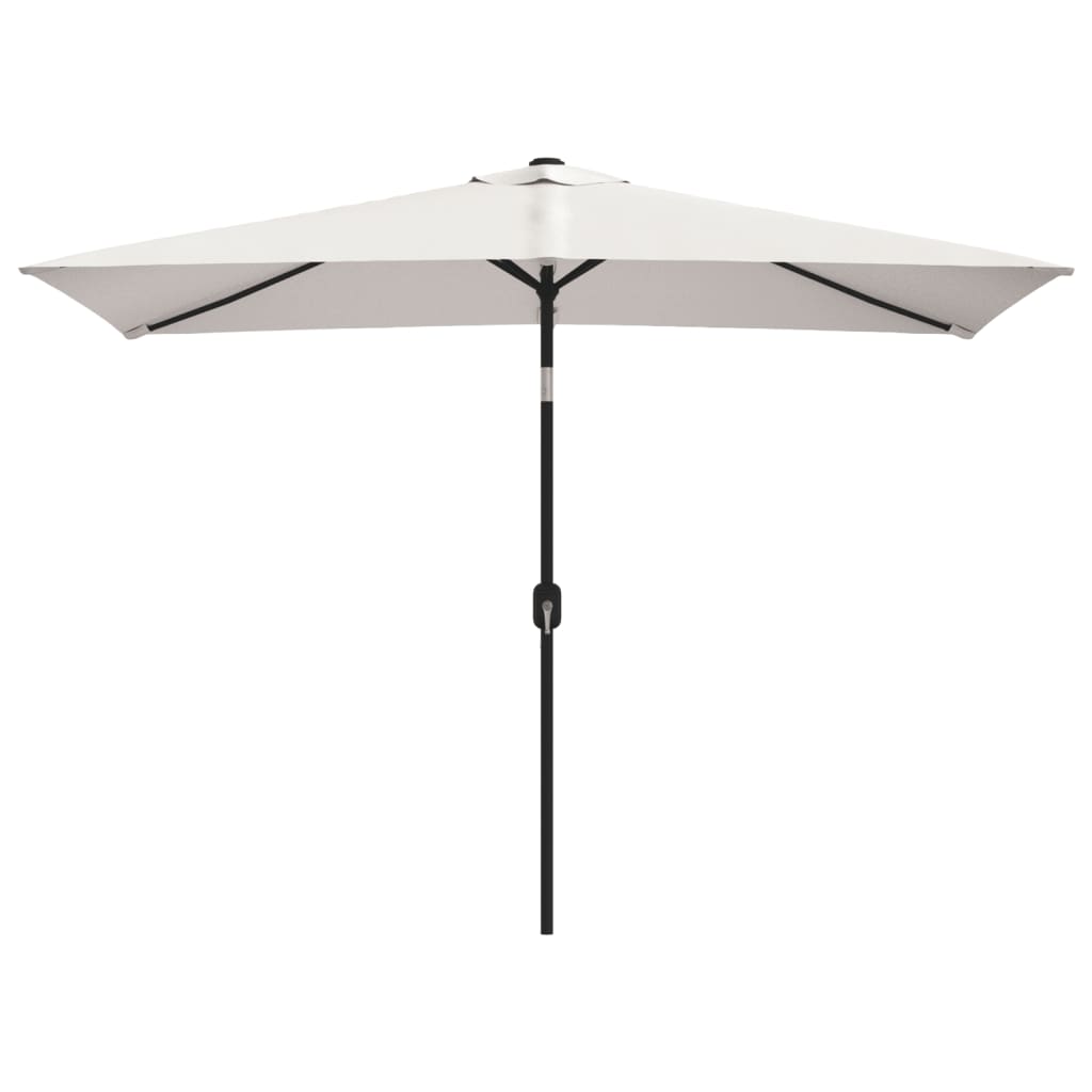 vidaXL Parasol 78.7x118.1 Sand White Rectangular
