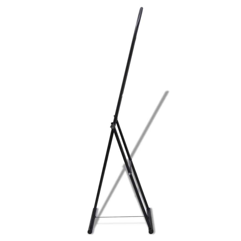 Vidaxl Floor Mirror Free Standing Full Length Rectangular Black Finish Cheval Dressing