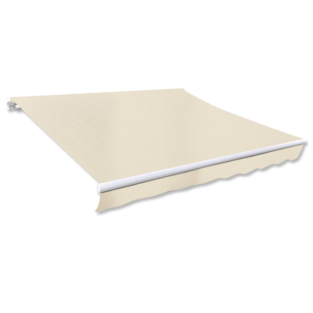 Awning Top Sunshade Canvas Cream 10 x 8