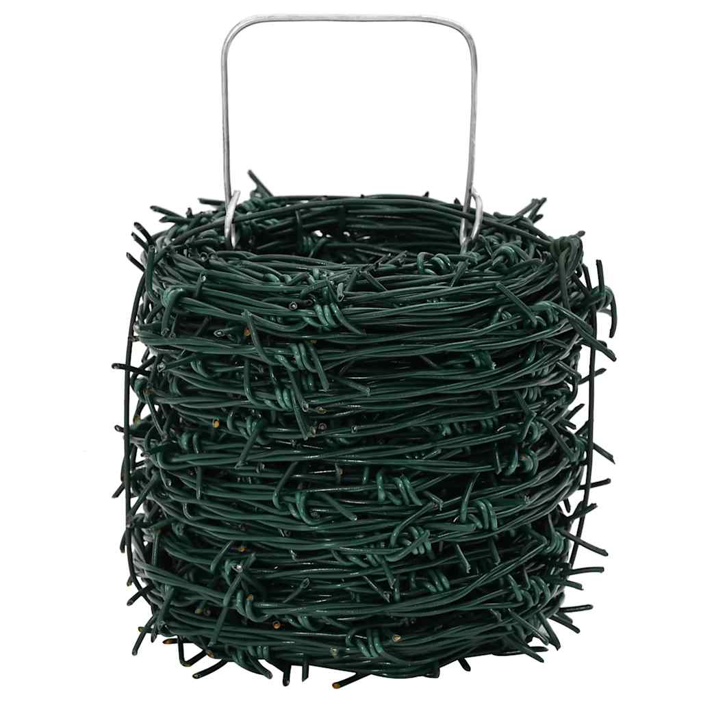 Barbed Wire Entanglement Wire Green Wire Roll 328.1'