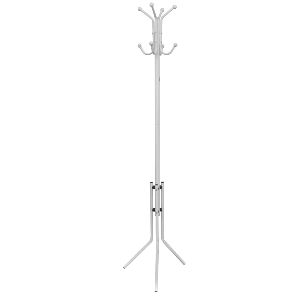 Metal White Coat Rack