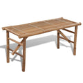 vidaXL Folding Patio Bench 46.5 Bamboo