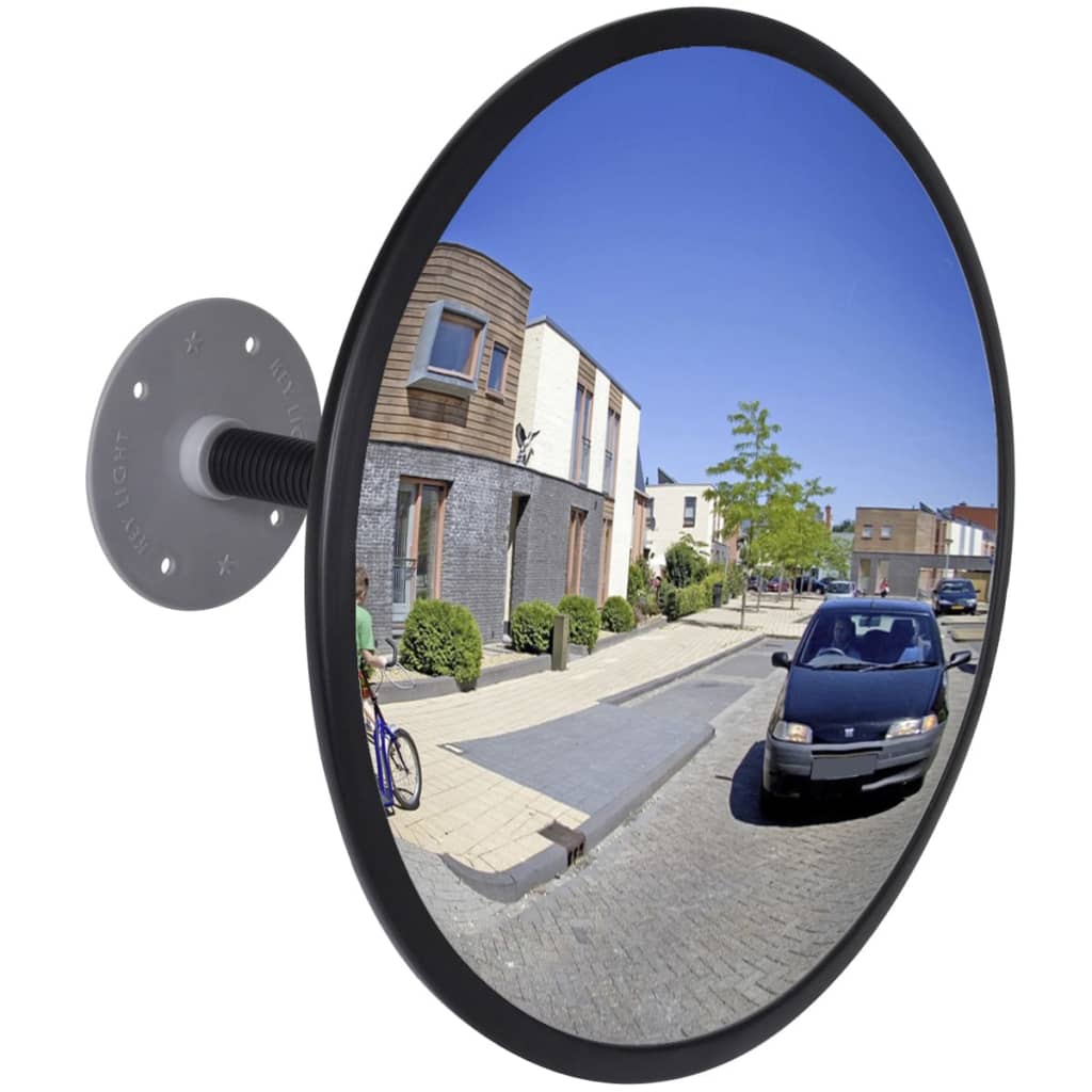 Convex Traffic Mirror Acrylic Black 12 Indoor
