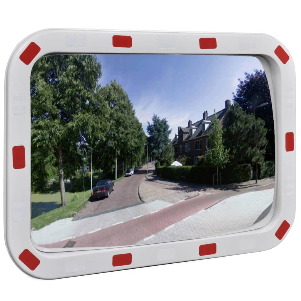Convex Traffic Mirror Rectangle 16 x 24 with Reflectors