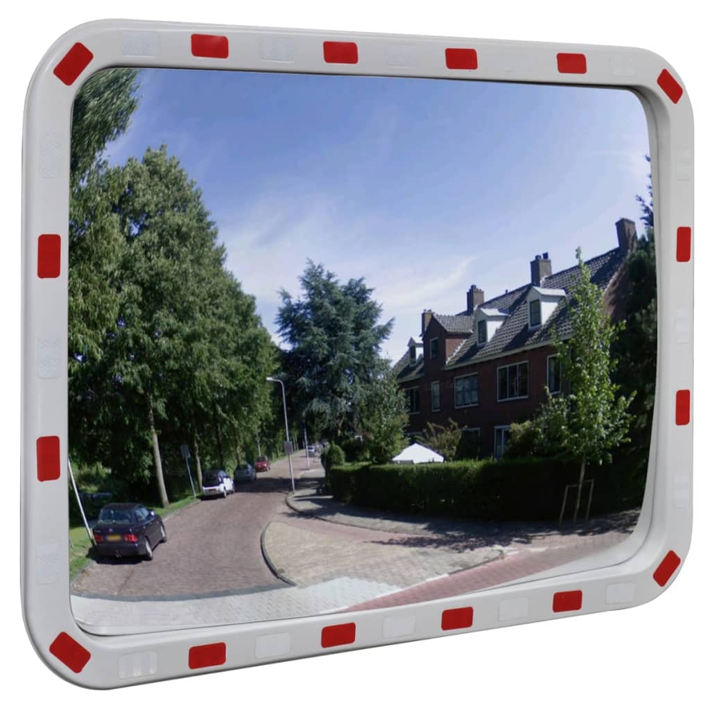 Convex Traffic Mirror Rectangle 24 x 31 with Reflectors
