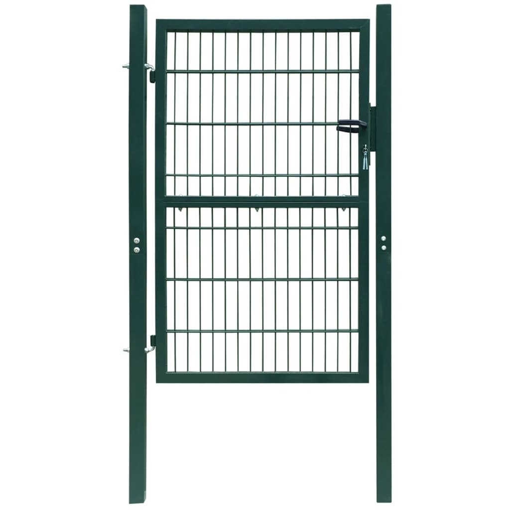 vidaXL 2D Fence Gate (Single) Green 41.7'' x 74.8''