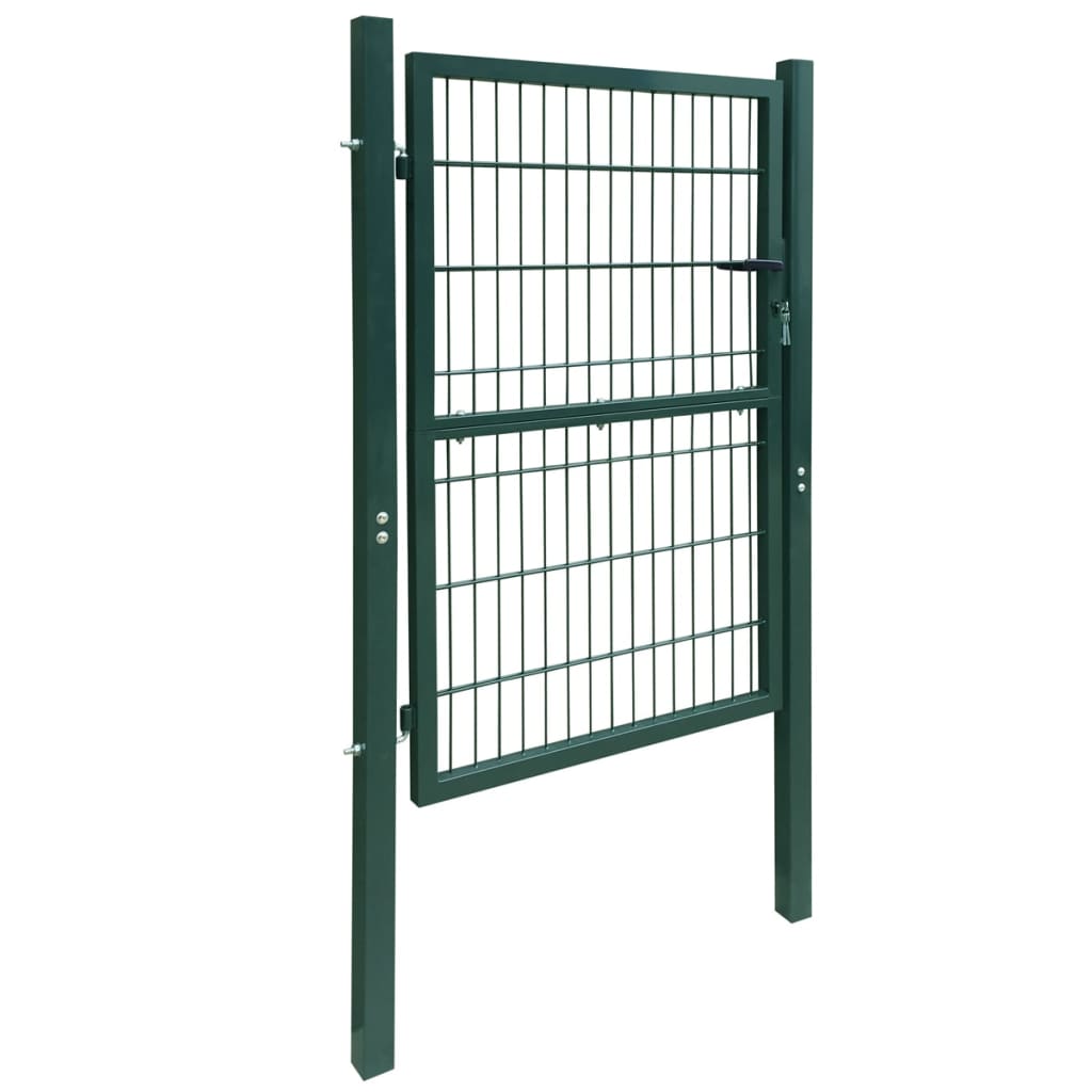 vidaXL 2D Fence Gate (Single) Green 41.7'' x 74.8''