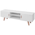 vidaXL TV Stand MDF 59x13.8x19 High Gloss White