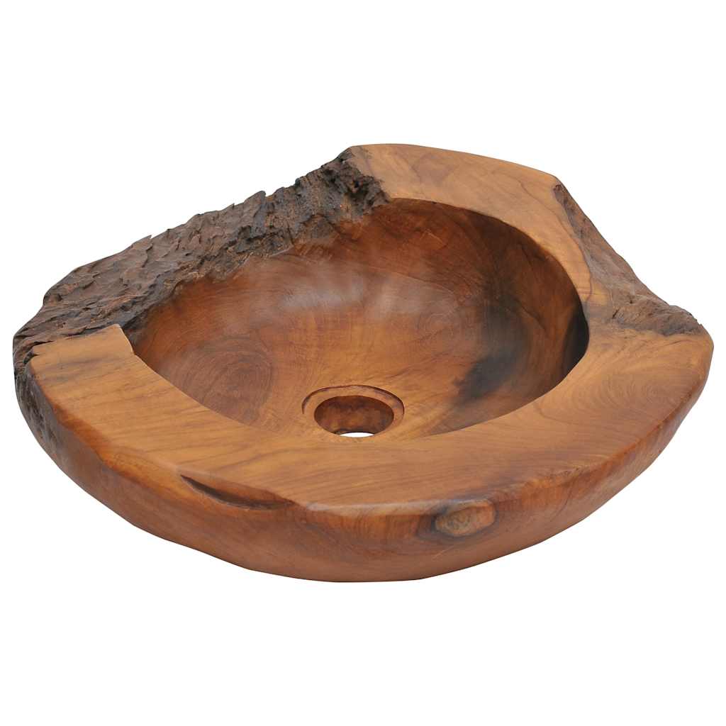 vidaXL Basin Solid Teak 17.7''