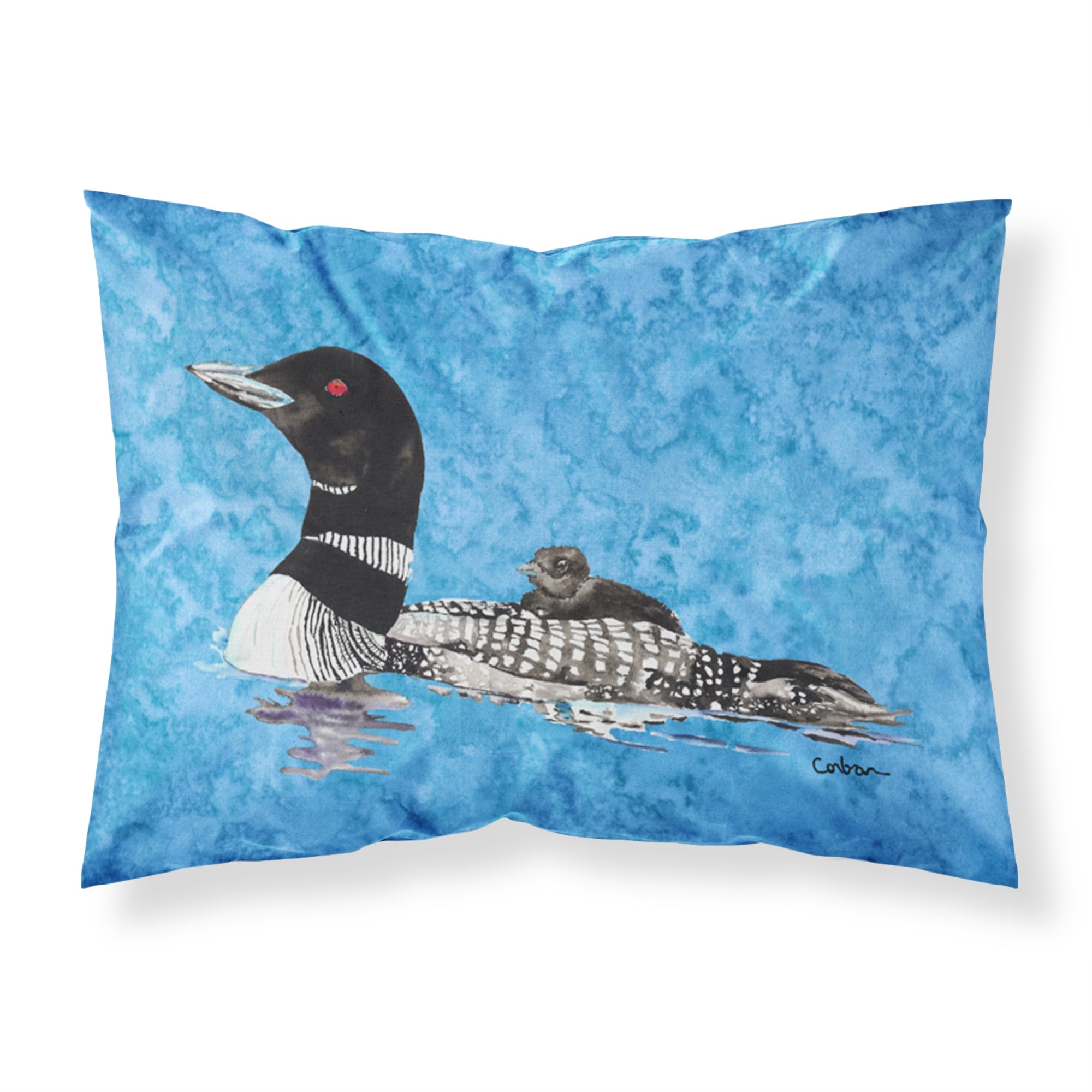 'Caroline'S Treasures 8718Pillowcase Loon Moisture Wicking Fabric Standard Pillowcase, Large, Multicolor'