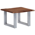 vidaXL Coffee Table with Live Edges 23.6x23.6x15.7