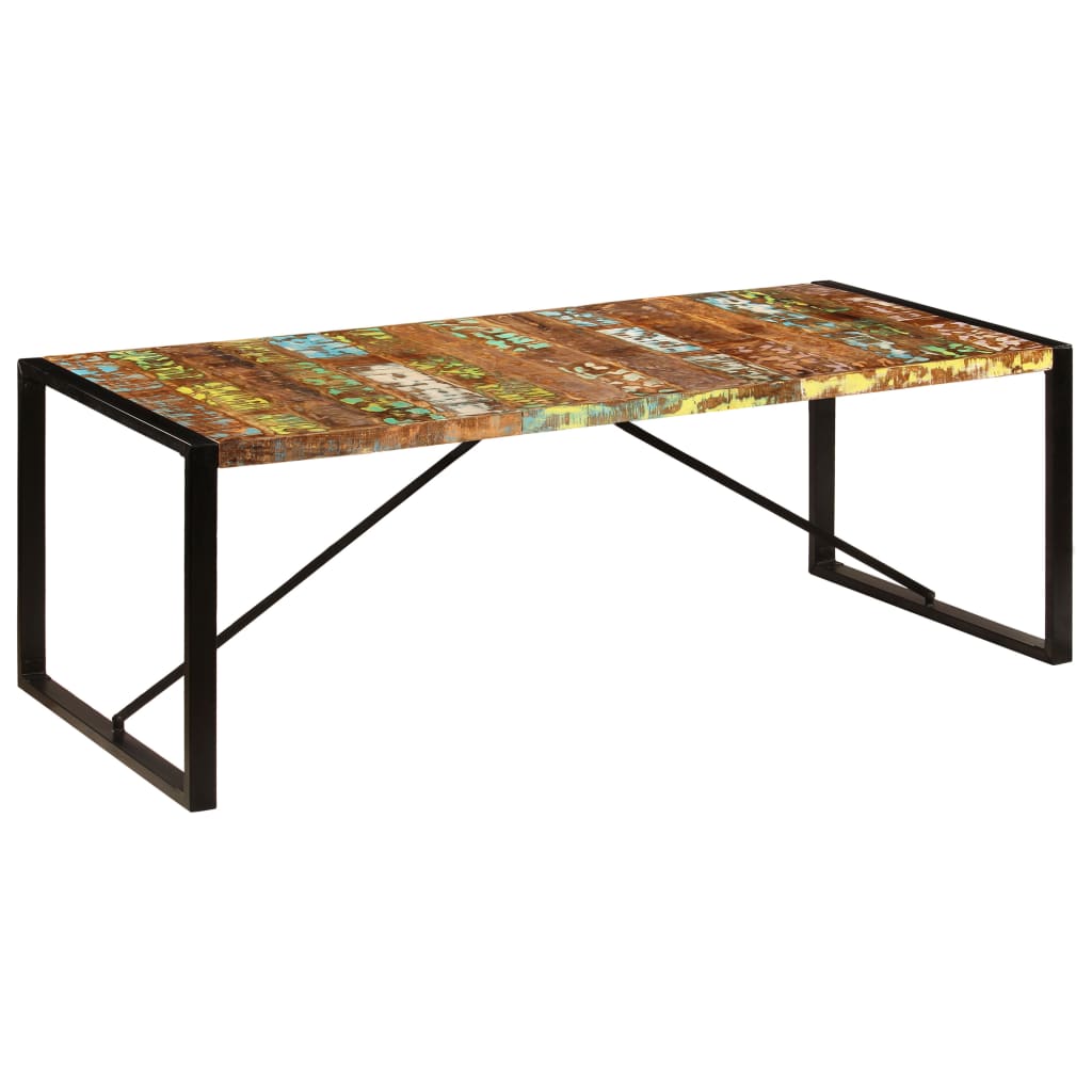 vidaXL Dining Table 86.6''x39.4''x29.5'' Solid Reclaimed Wood