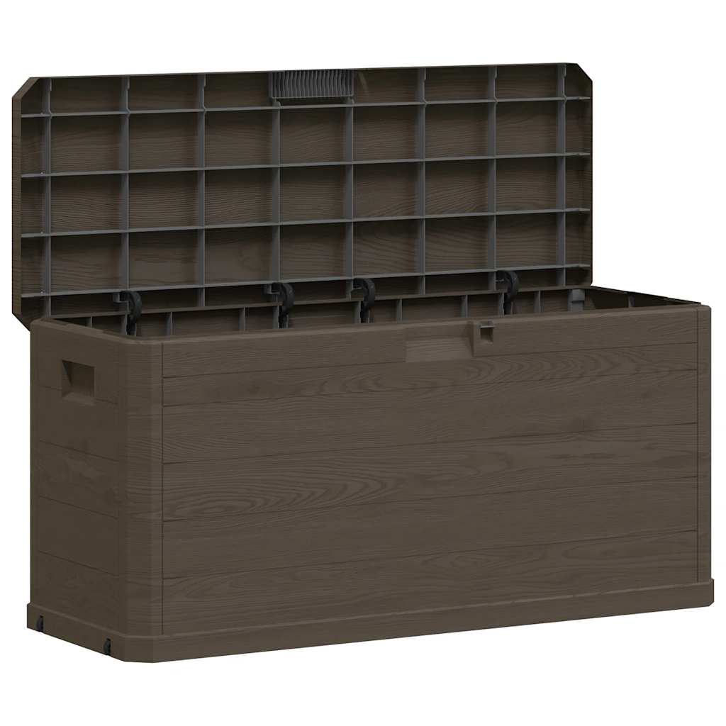 vidaXL Patio Storage Box 74 gal Brown