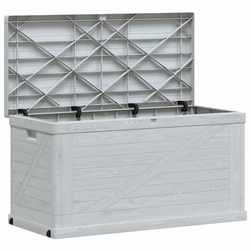 vidaXL Patio Storage Box 111 gal Light Gray