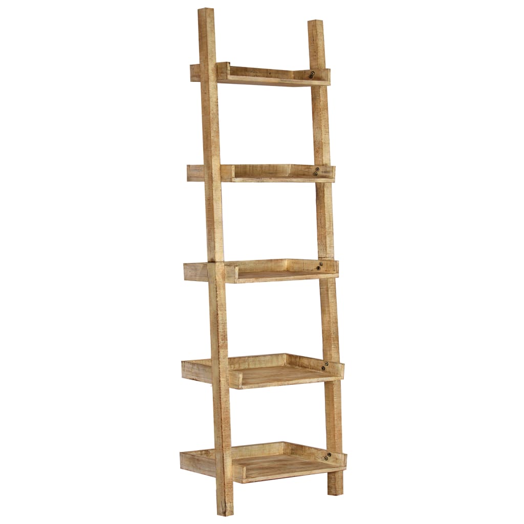 vidaXL Ladder Shelf Brown 29.5x14.6x80.7 Solid Mango Wood