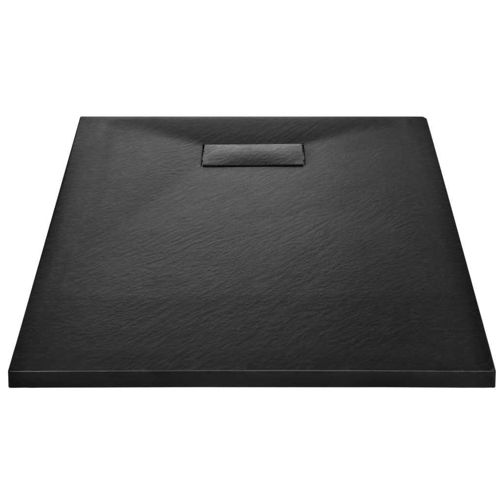 vidaXL Shower Base Tray SMC Black 39.4''x31.5''