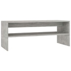 vidaXL Coffee Table Couch End Side Telephone Sofa Tea Accent Storage Table Desk Bedroom Living Room Furniture Stand Concrete Gray Engineered Wood