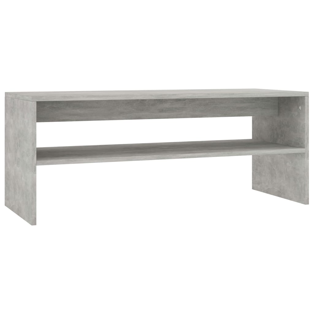 vidaXL Coffee Table Couch End Side Telephone Sofa Tea Accent Storage Table Desk Bedroom Living Room Furniture Stand Concrete Gray Engineered Wood