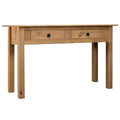 Vidaxl Console Table 43.3inchX15.7inchX28.3inch Solid Pine Wood Panama Range