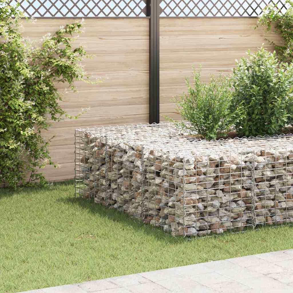 vidaXL Cube Gabion Raised Bed Steel Wire 23.6''x23.6''x23.6''