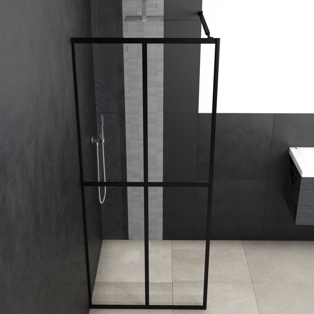 vidaXL Walk-in Shower Screen Clear Tempered Glass 31.5''x76.8''