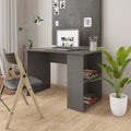 vidaXL Desk High Gloss Gray 43.3 x 23.6 x 28.7 Engineered Wood