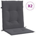 Vidaxl Garden Chair Cushions 2 Pcs Anthracite 39.4'X19.7'X1.2'