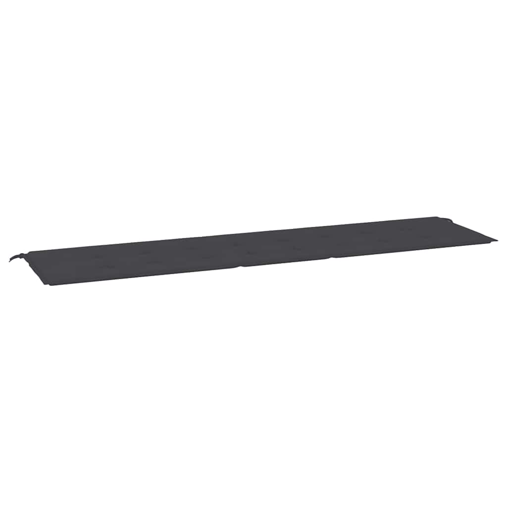 vidaXL Garden Bench Cushion Black 78.7x19.7x1.2
