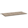 vidaXL Garden Bench Cushion Taupe 47.2x19.7x1.2