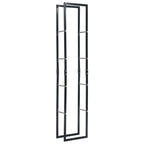 Vidaxl Firewood Rack Black 15.7"X9.8"X78.7" Steel