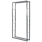 Vidaxl Firewood Rack Black 39.4"X9.8"X78.7" Steel