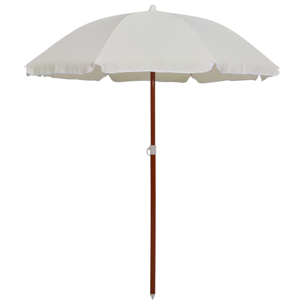 vidaXL Parasol with Steel Pole 70.9 Sand